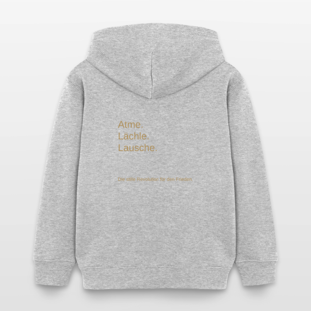 Kinder Organic Hoodie Mini Cruiser "Monade" - Grau meliert