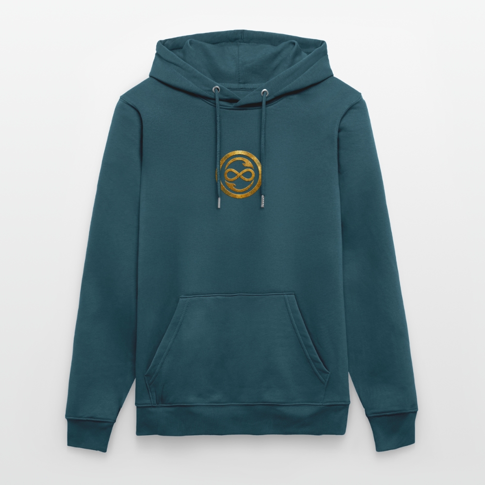 Unisex Bio-Hoodie ANIMA AETERNA - Dunkles Petrol