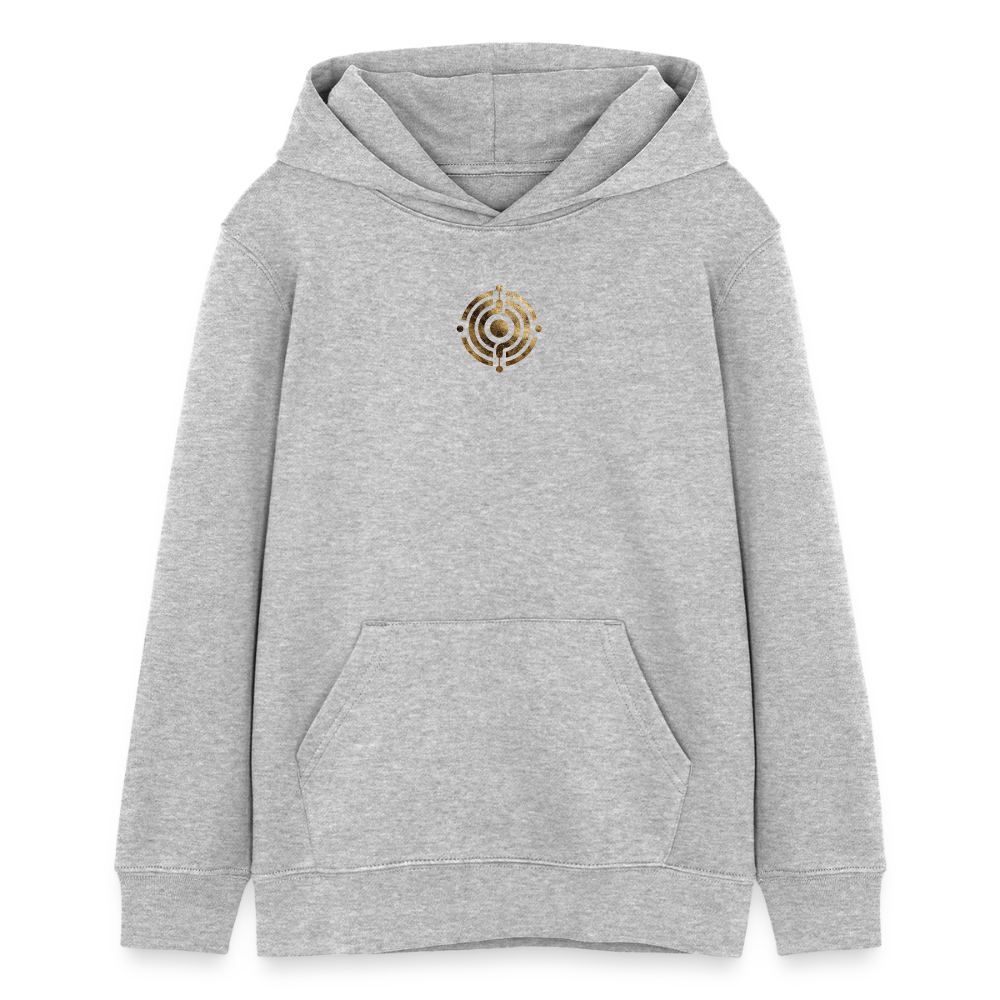 Teenager Organic Hoodie Mini Cruiser "Monade - Grau meliert