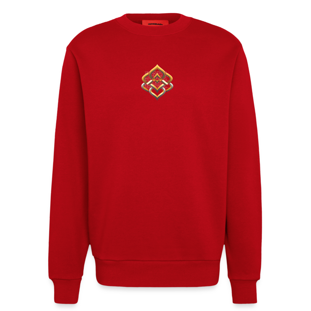 chisign Organic Relaxed Crew Neck Made in EU - Rot