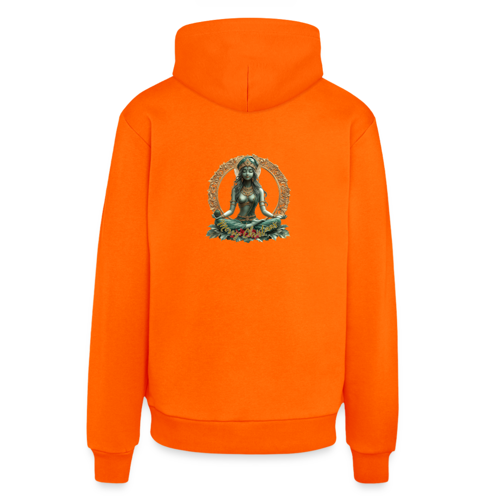 Organic Relaxed Hoodie Made in EU - SUNSET ORANGE