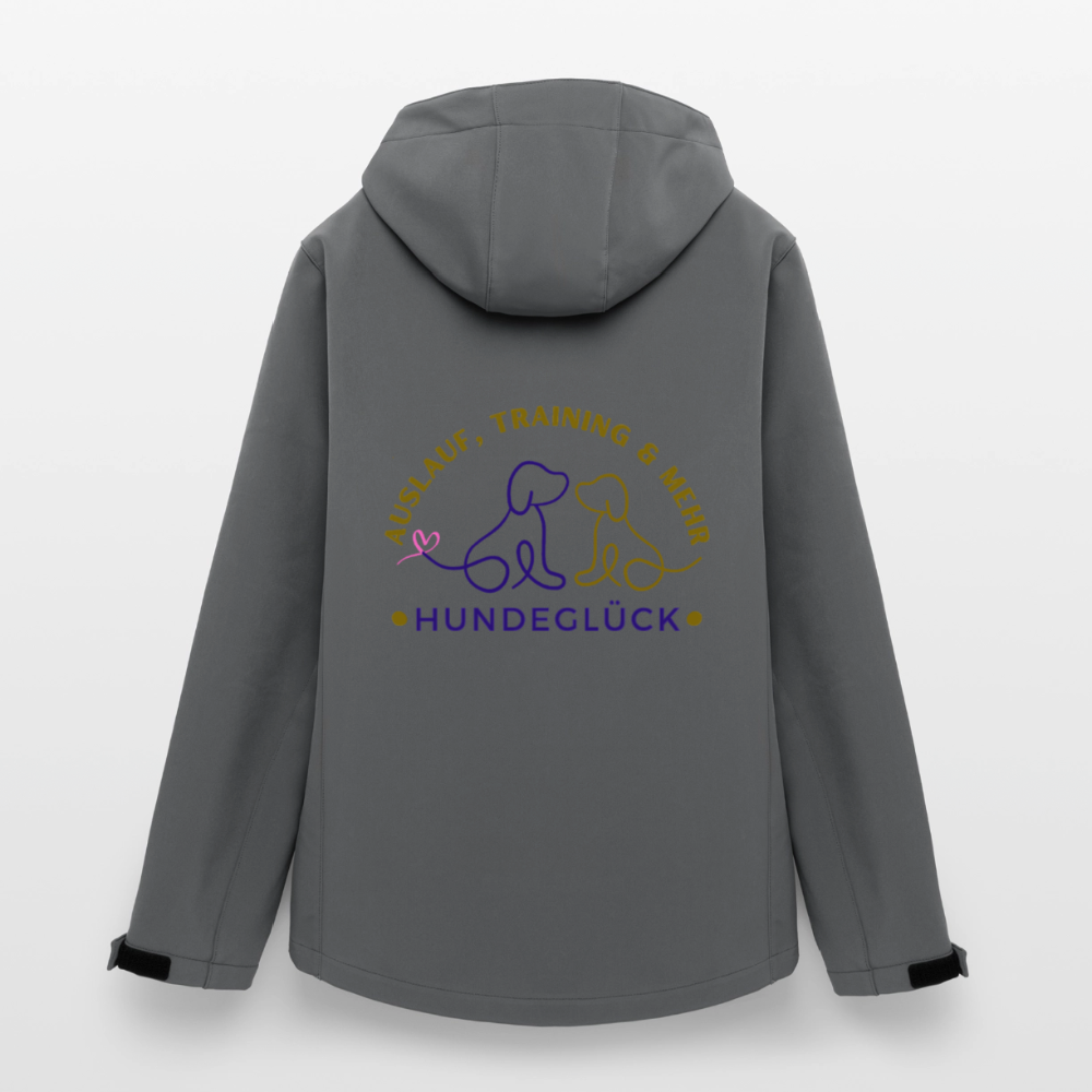 Hundeglück Frauen Recycelte Softshelljacke von Stanley/Stella - Anthrazit