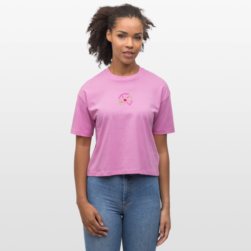Frauen Bio-T-Shirt Nova Herz-Bewusst-Sein - Pink