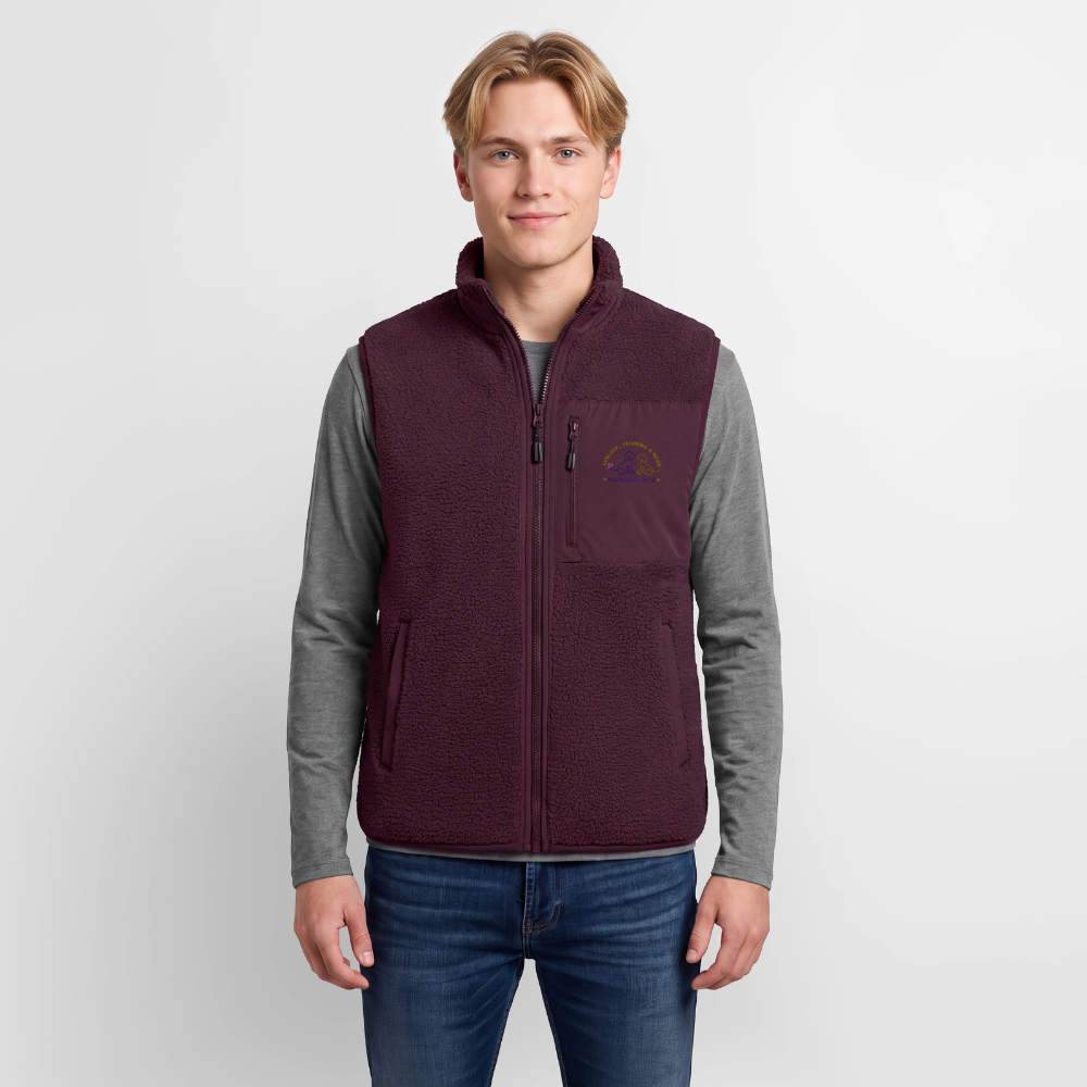 Hundeglück Unisex Sherpaweste von Stanley/Stella - Maroon