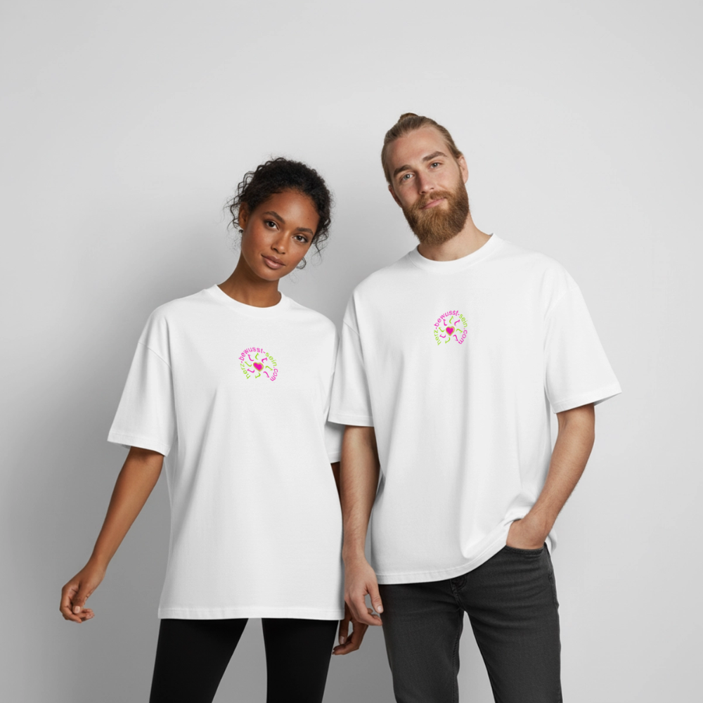 Heavyweight Unisex Organic T-Shirt Herz-bewusst-sein - Weiß