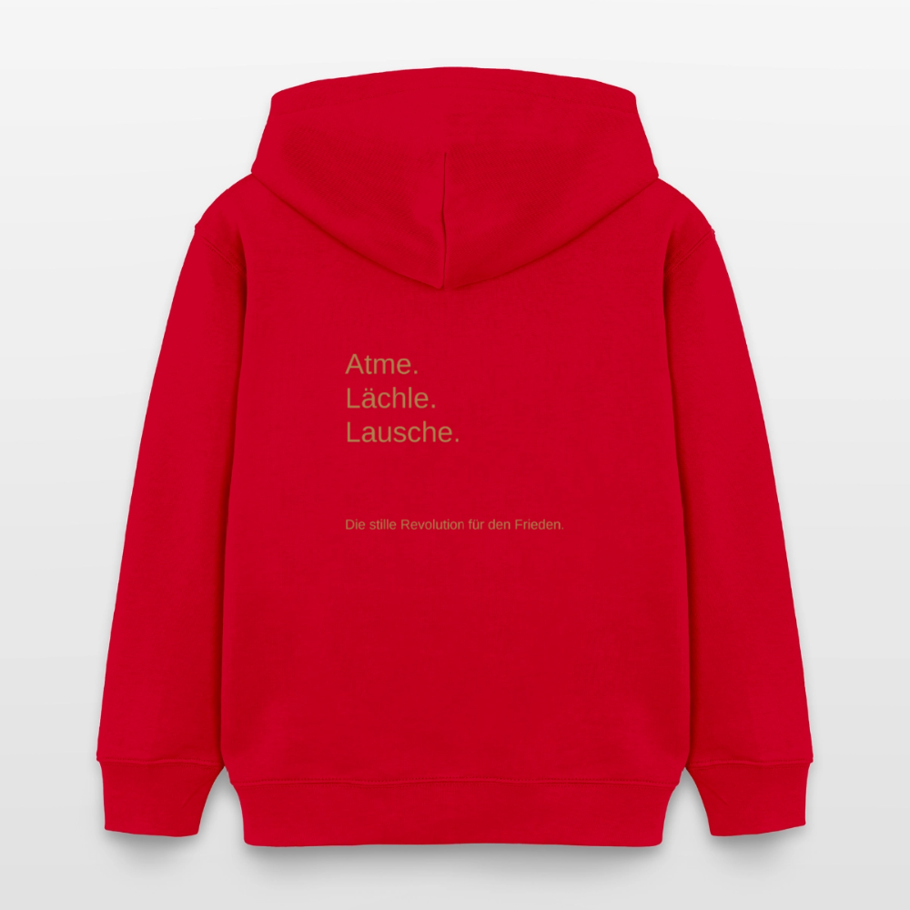 Kinder Organic Hoodie Mini Cruiser "Monade" - Rot
