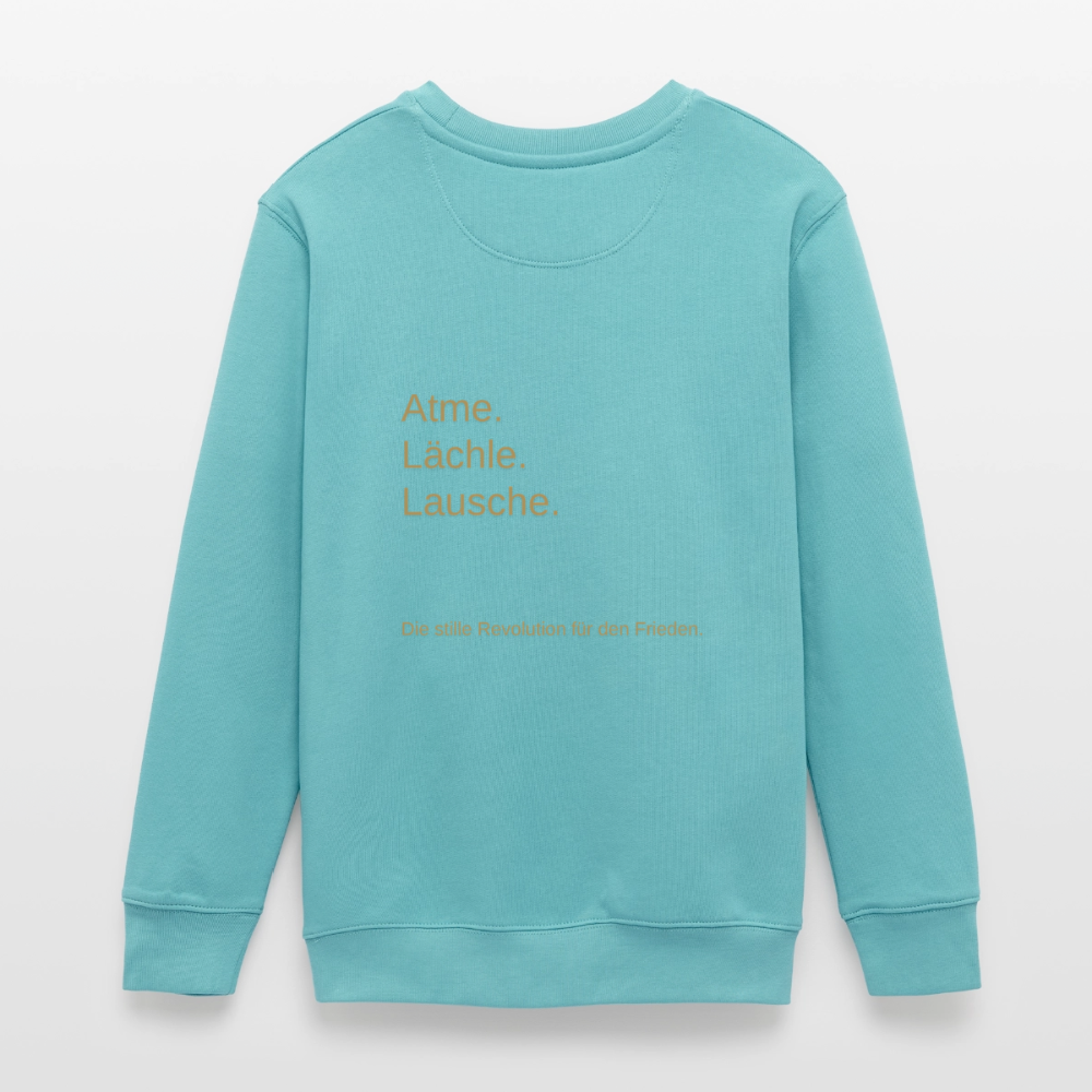 Teenager Organic Sweatshirt Mini Changer "Monade" - Pastelltürkis