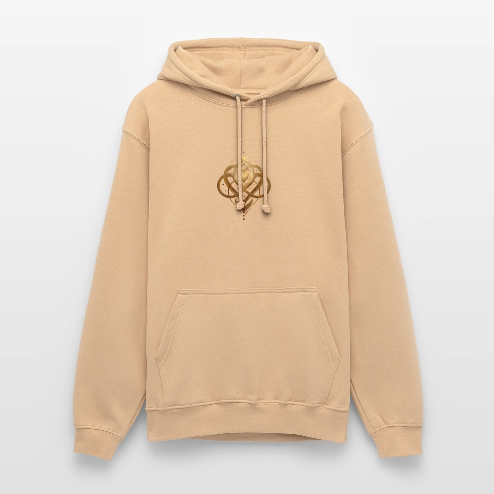 Organic Relaxed Hoodie "Agape" Made in EU "ori a déa" - Pfirsich