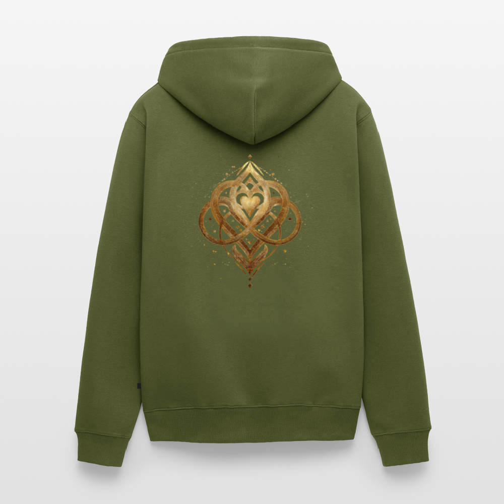 Männer Premium Kapuzenjacke „Agape“ - Khaki