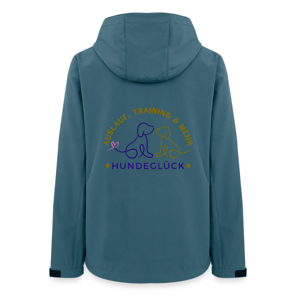 Hundeglück Frauen Recycelte Softshelljacke von Stanley/Stella - Dunkles Petrol