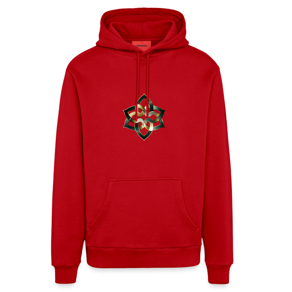 chiSign Quantenheilsymbol  Hilfreiche Freude & Mentoren Organic Relaxed Hoodie Made in EU - Rot