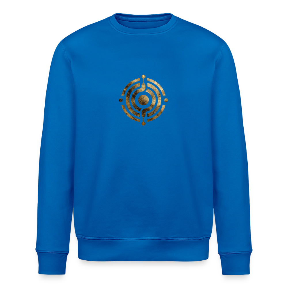 Unisex Bio-Sweatshirt "Atme Lächle Lausche" - Königsblau
