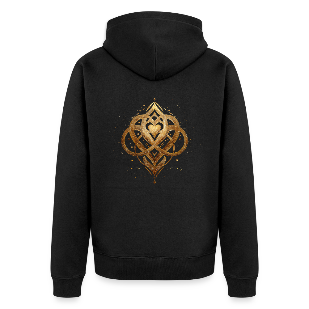 Männer Premium Kapuzenjacke „Agape“ - Schwarz