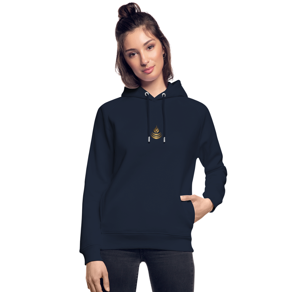 hiSign Quantenheilsymbol   "Reichtum & Erfolg"  Druck VS/RS Unisex Bio-Hoodie von Stanley & Stella - Navy