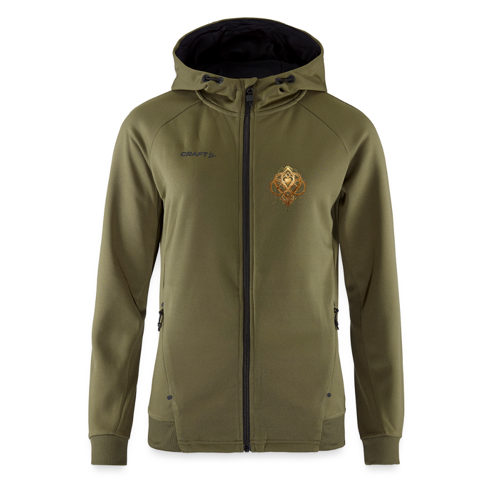 ori a déa CRAFT ADV Unify Frauen Kapuzenjacke " Agape - Khaki Grün