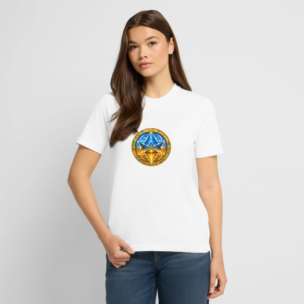 Unisex Bio-T-Shirt MER KA BA AUFSTIEGSCODE 888 - Weiß