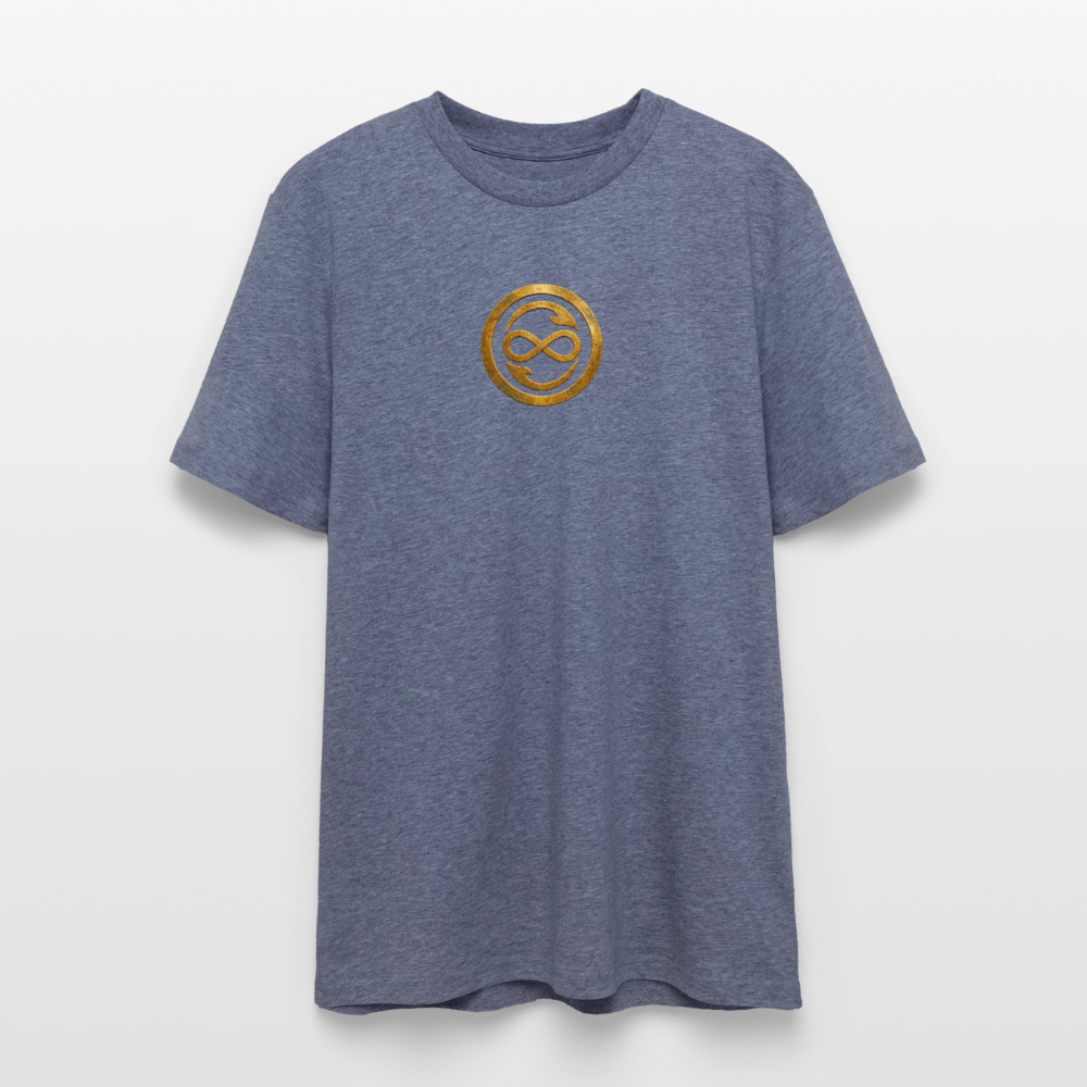 Unisex Bio-T-Shirt   ANIMA AETERNA - Dunkelblau meliert