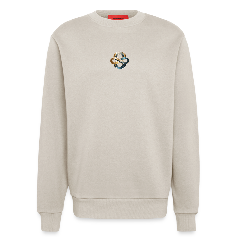 chiSign Quantenheilsymbol  Wissen und Selbstbildung Organic Relaxed Crew Neck Made in EU - WARM CLAY