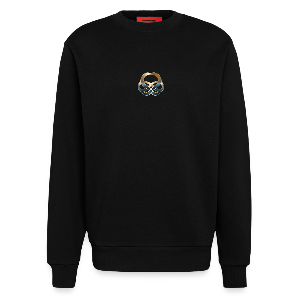 chiSign Heavyweight Oversized Organic Crew Neck Made in EU - SOLID BLACK