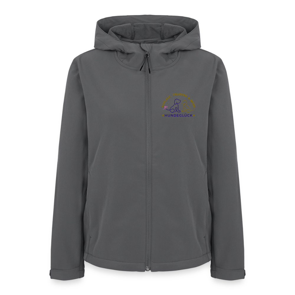 Hundeglück Frauen Recycelte Softshelljacke von Stanley/Stella - Anthrazit
