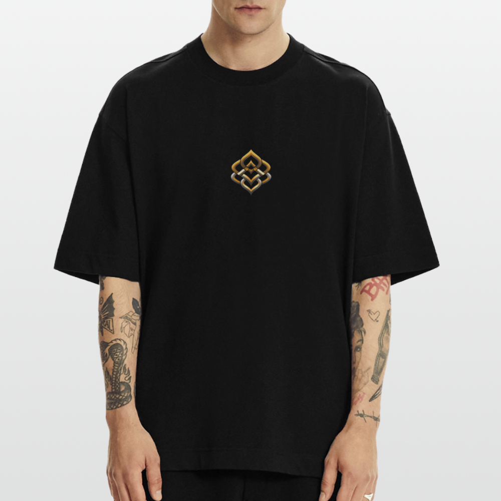 chiSign Heavyweight Oversized Organic T-Shirt Made in EU - SOLID BLACK