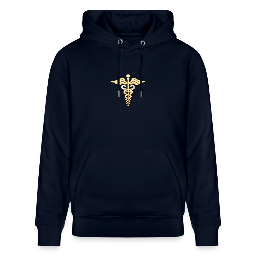 Unisex Bio-Hoodie "Merkurstab - Schutz" - Navy