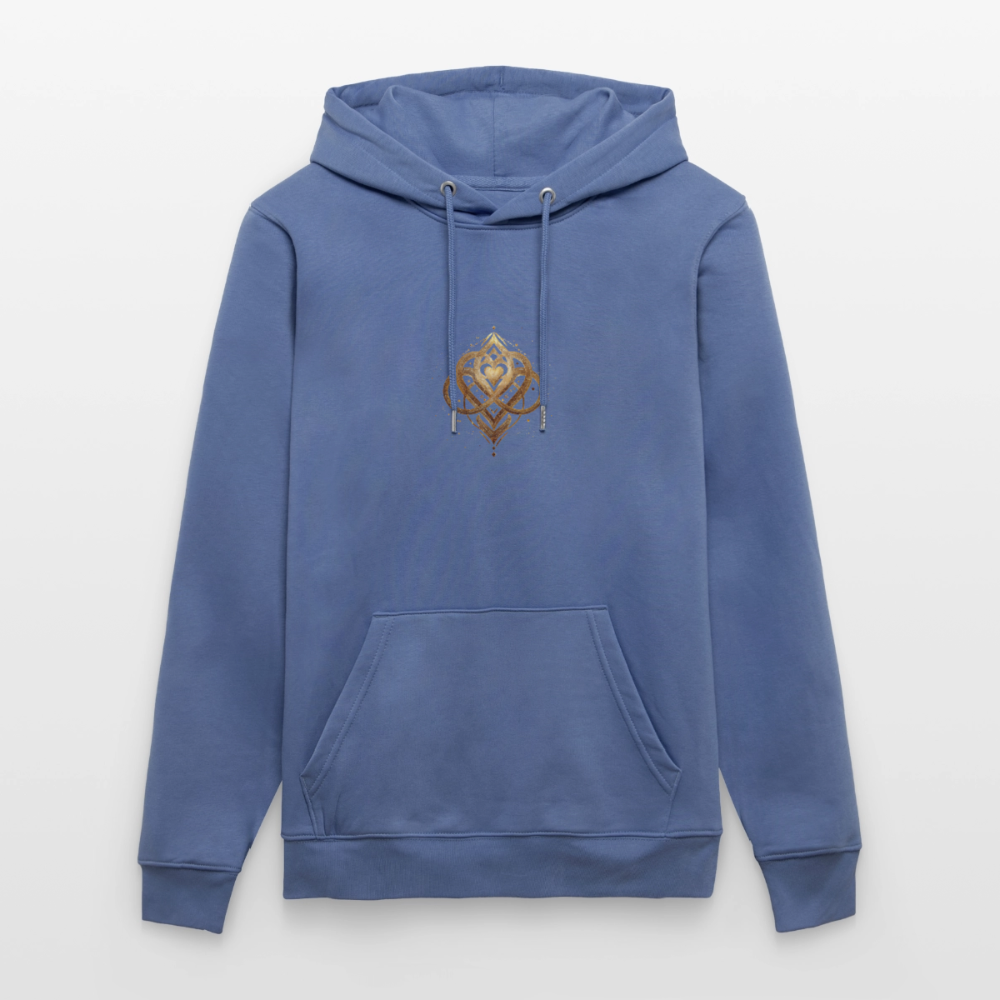 Unisex Bio-Hoodie "Agape" - Blau