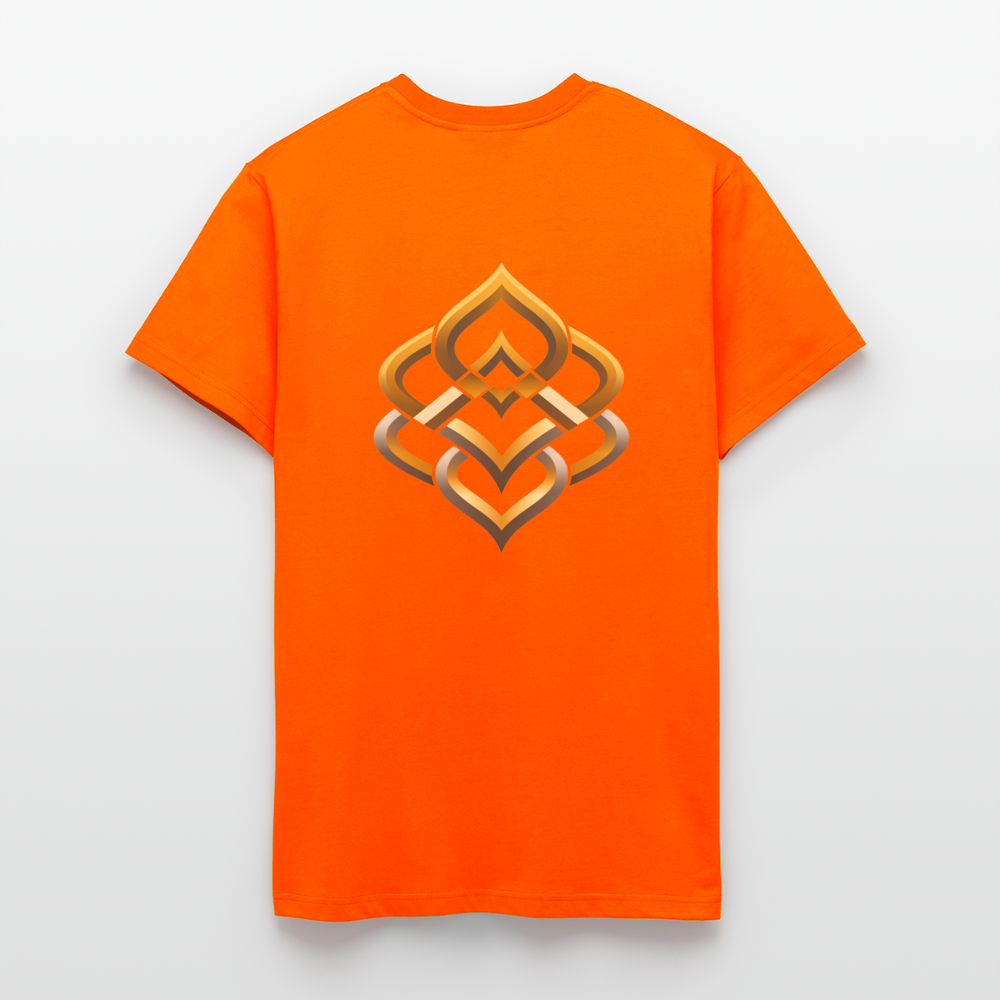 chiSign Organic Relaxed T-Shirt Made in EU - SUNSET ORANGE