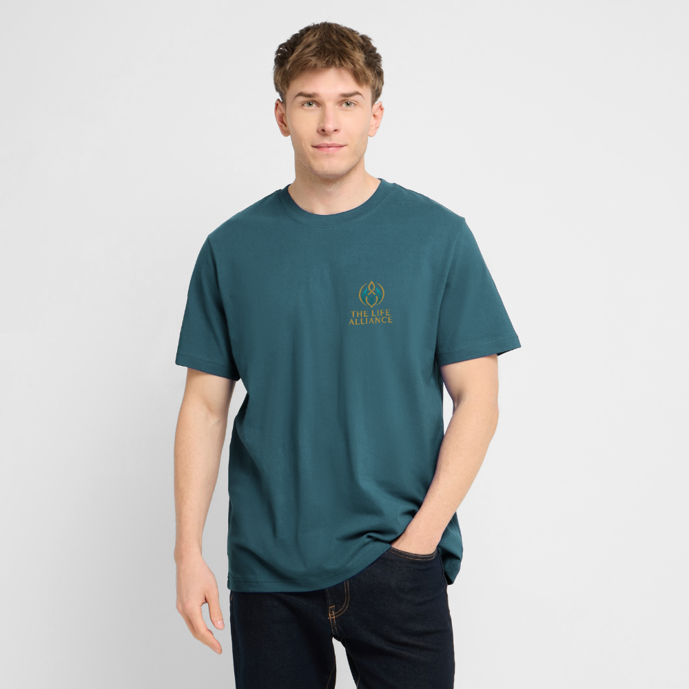 Unisex Bio-T-Shirt THE LIFE ALLIANCE - Dunkles Petrol