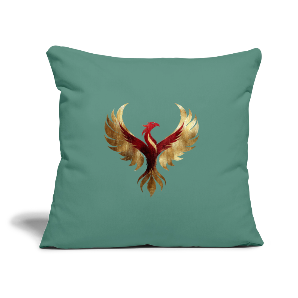 Sofakissen mit Füllung 44 x 44 cm Auferstehung - Tanngrün