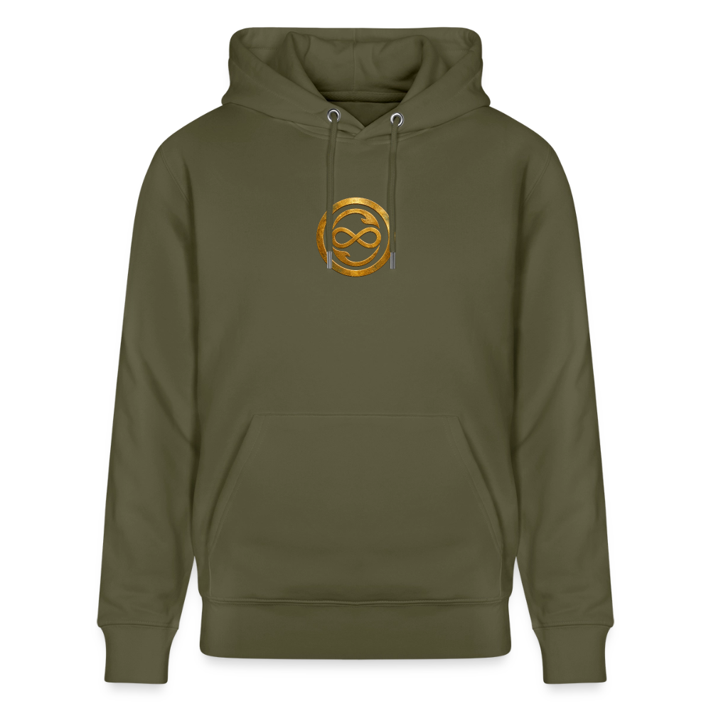 Unisex Bio-Hoodie ANIMA AETERNA - Khaki Grün