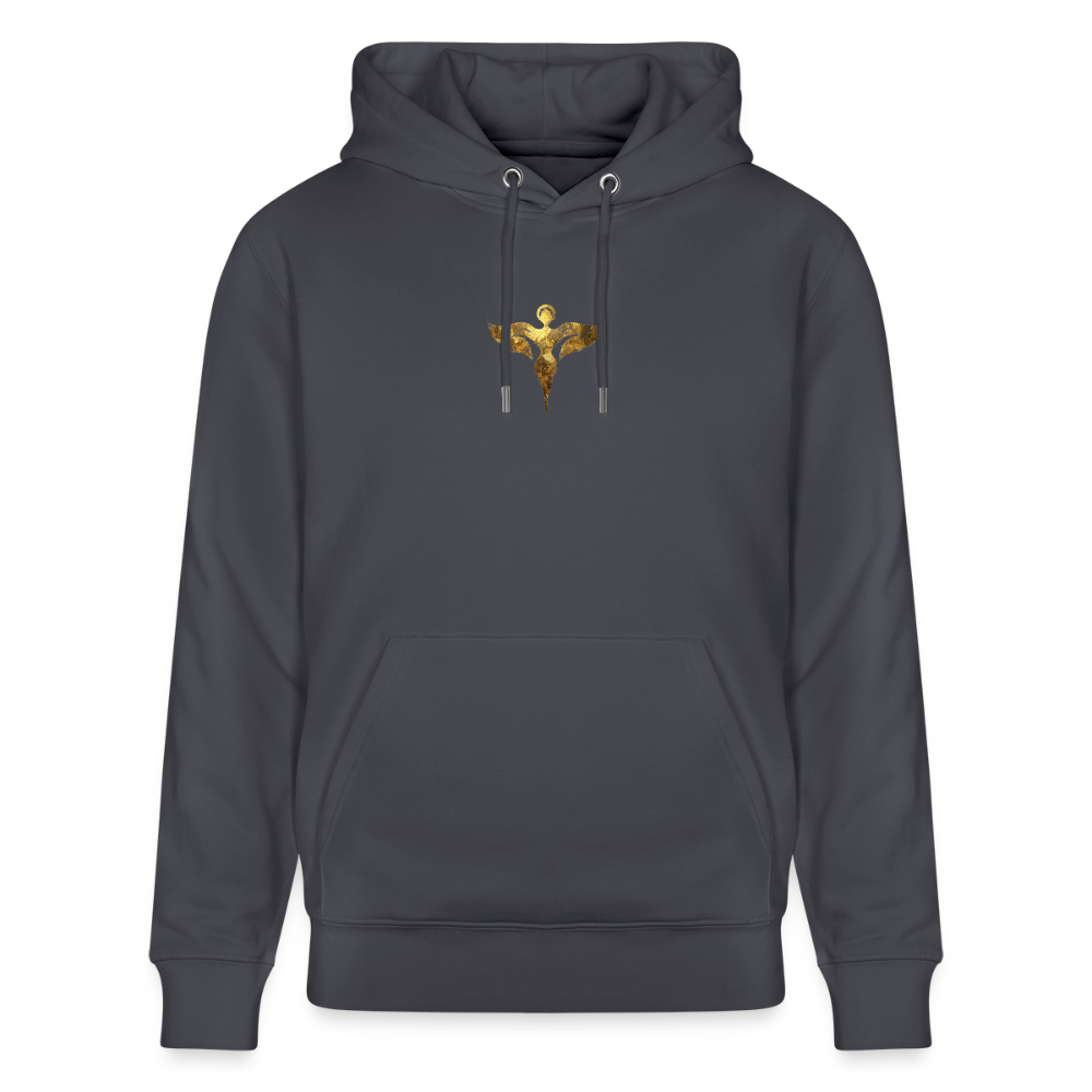 Unisex Bio-Hoodie hochwertig " Gaia" - Indigoblau