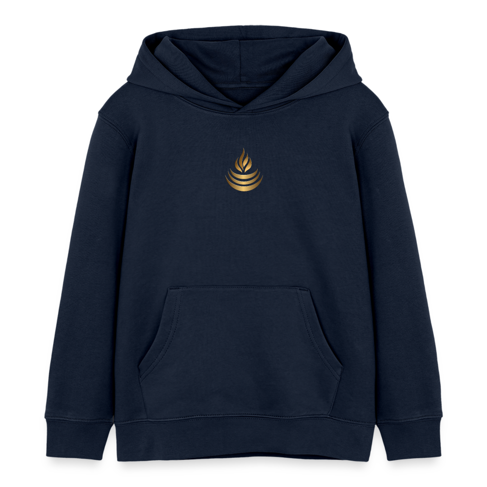 chiSign Quantenheilsymbol "Reichtum & Erfolg" Stanley/Stella Kinder Bio-Hoodie Mini Cruiser - Navy