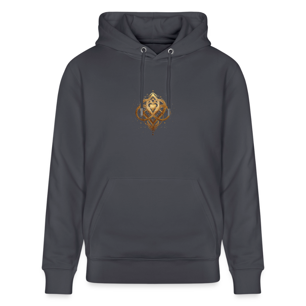 Unisex Bio-Hoodie "Agape" - Indigoblau