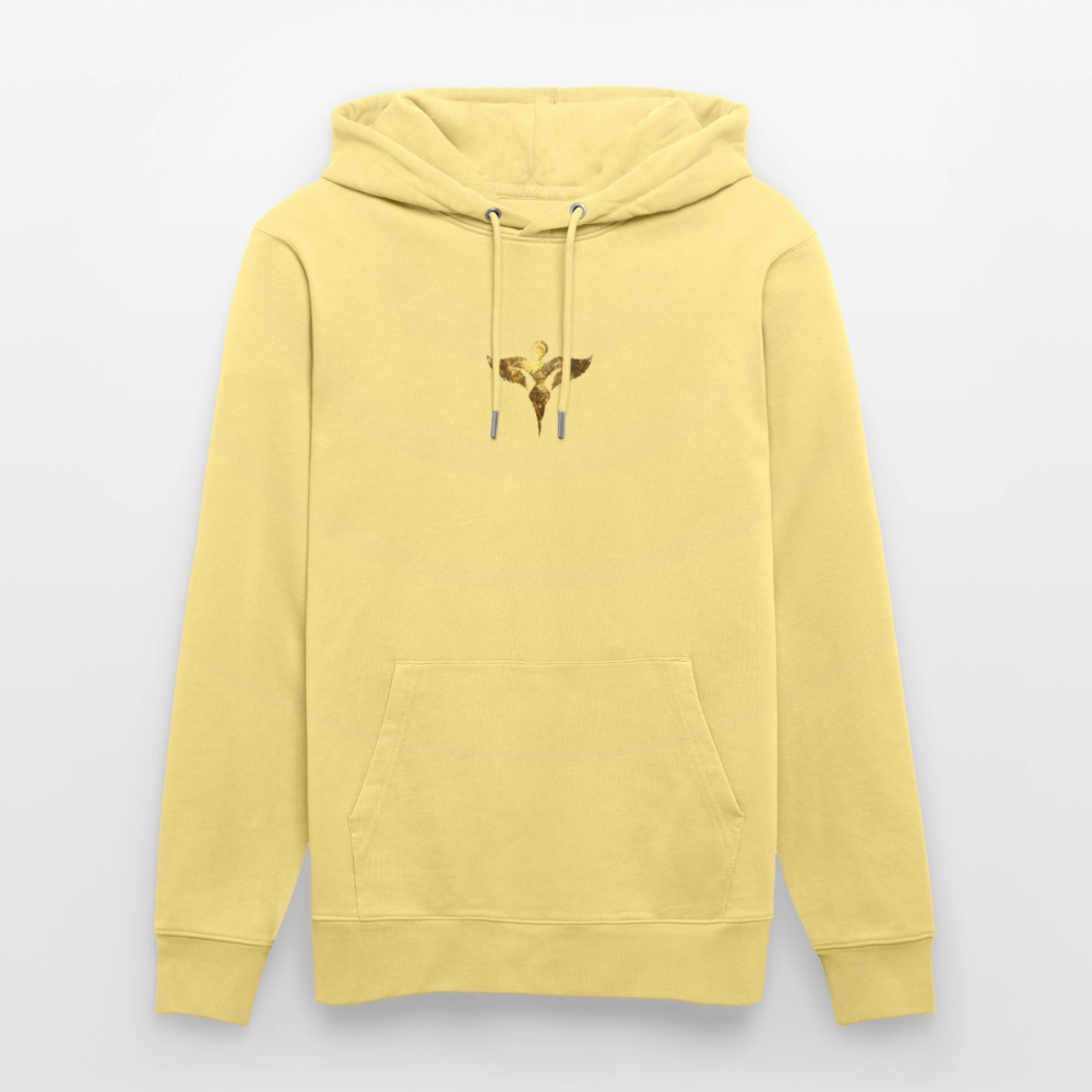 Unisex Bio-Hoodie hochwertig " Gaia" - Gelb Viva 