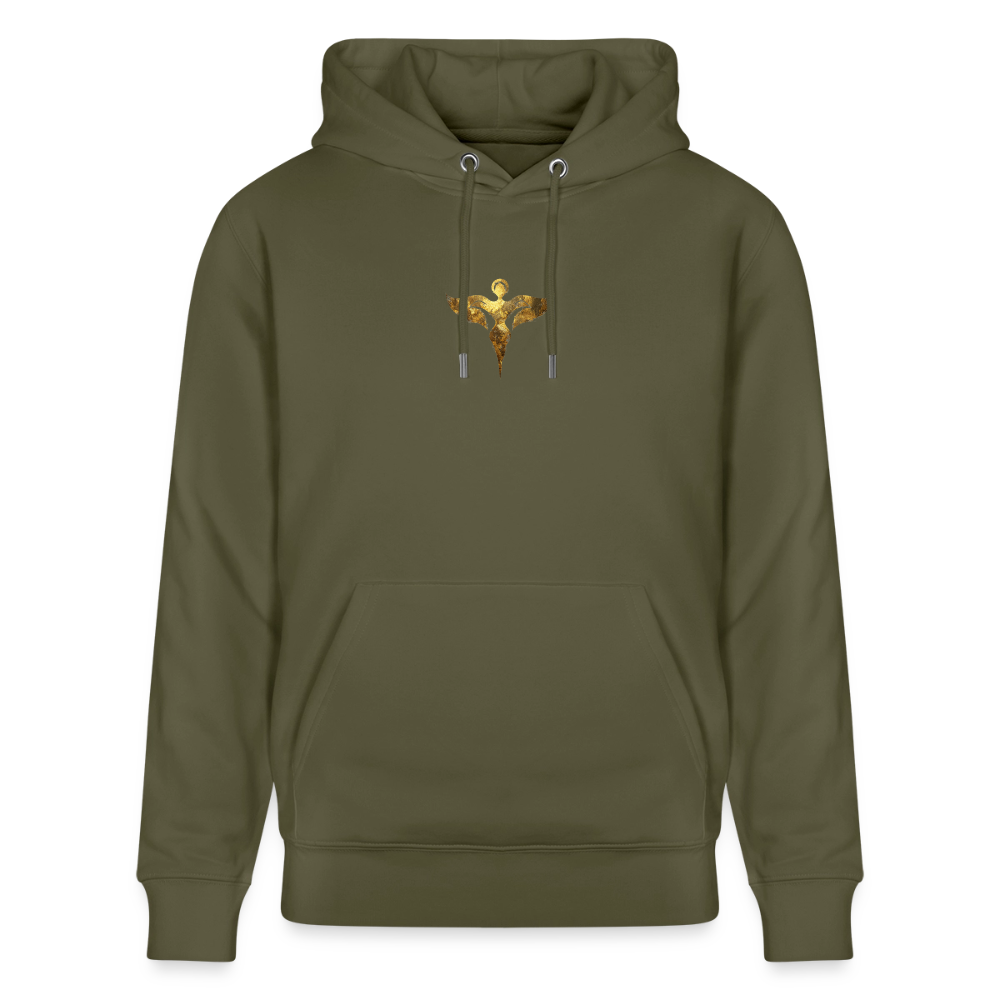 Unisex Bio-Hoodie hochwertig " Gaia" - Khaki Grün