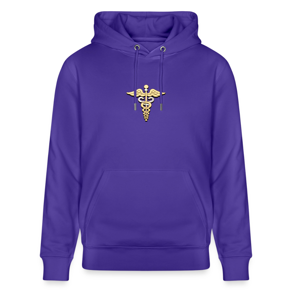 Unisex Bio-Hoodie "Merkurstab - Schutz" - Purple Love 