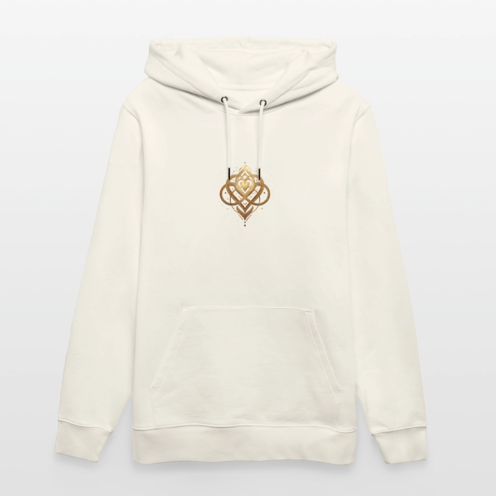 Unisex Bio-Hoodie "Agape" - Naturweiß 