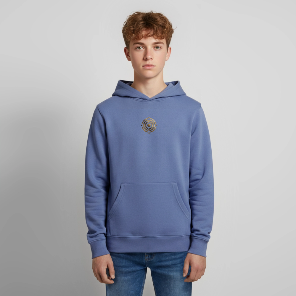Teenager Organic Hoodie Mini Cruiser "Monade - Blau