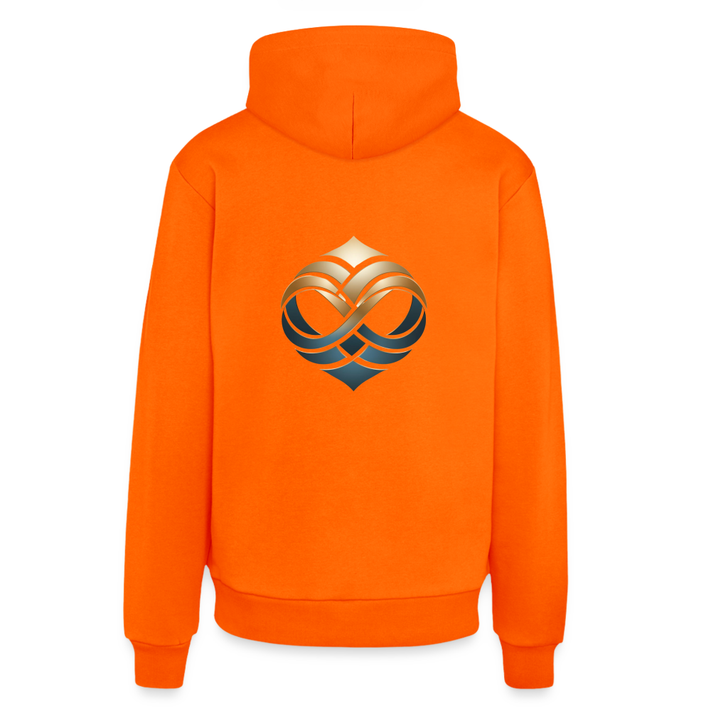 everosano Organic Relaxed Hoodie Made in EU - SUNSET ORANGE