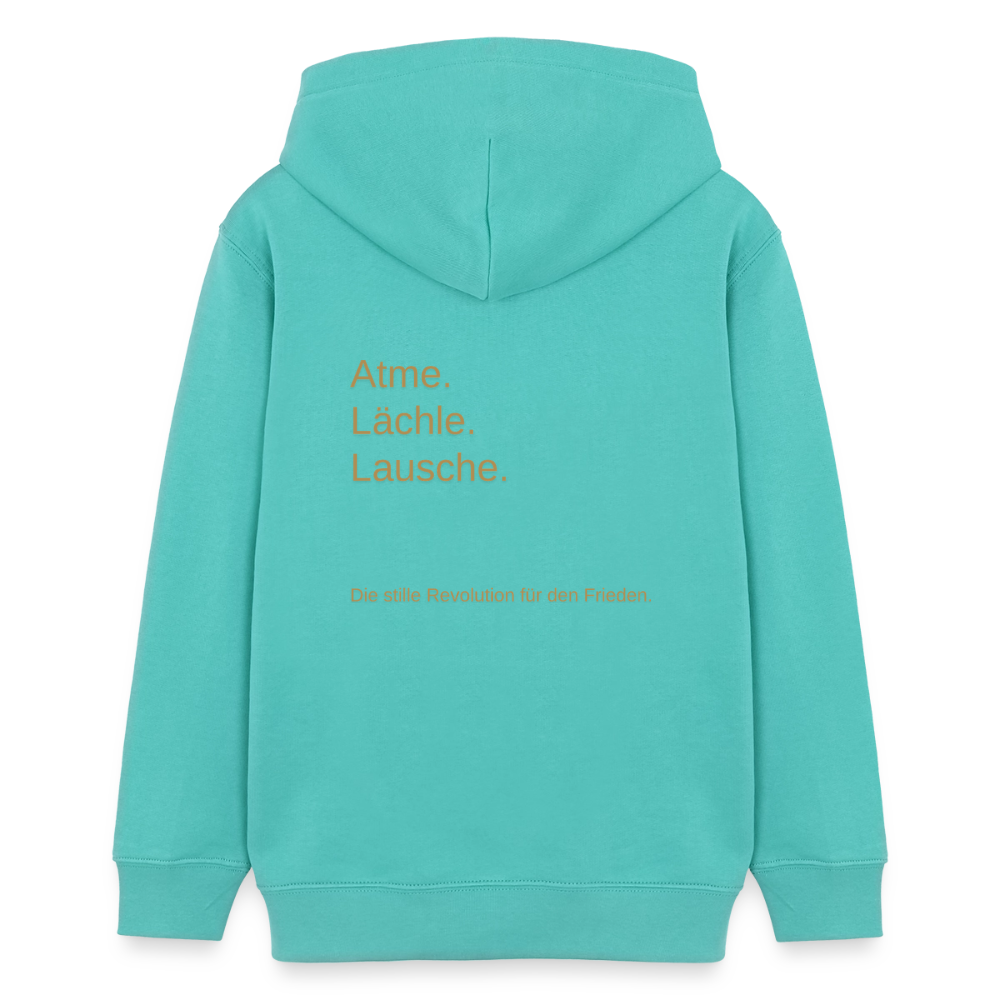 Teenager Organic Hoodie Mini Cruiser "Monade - Poolblau