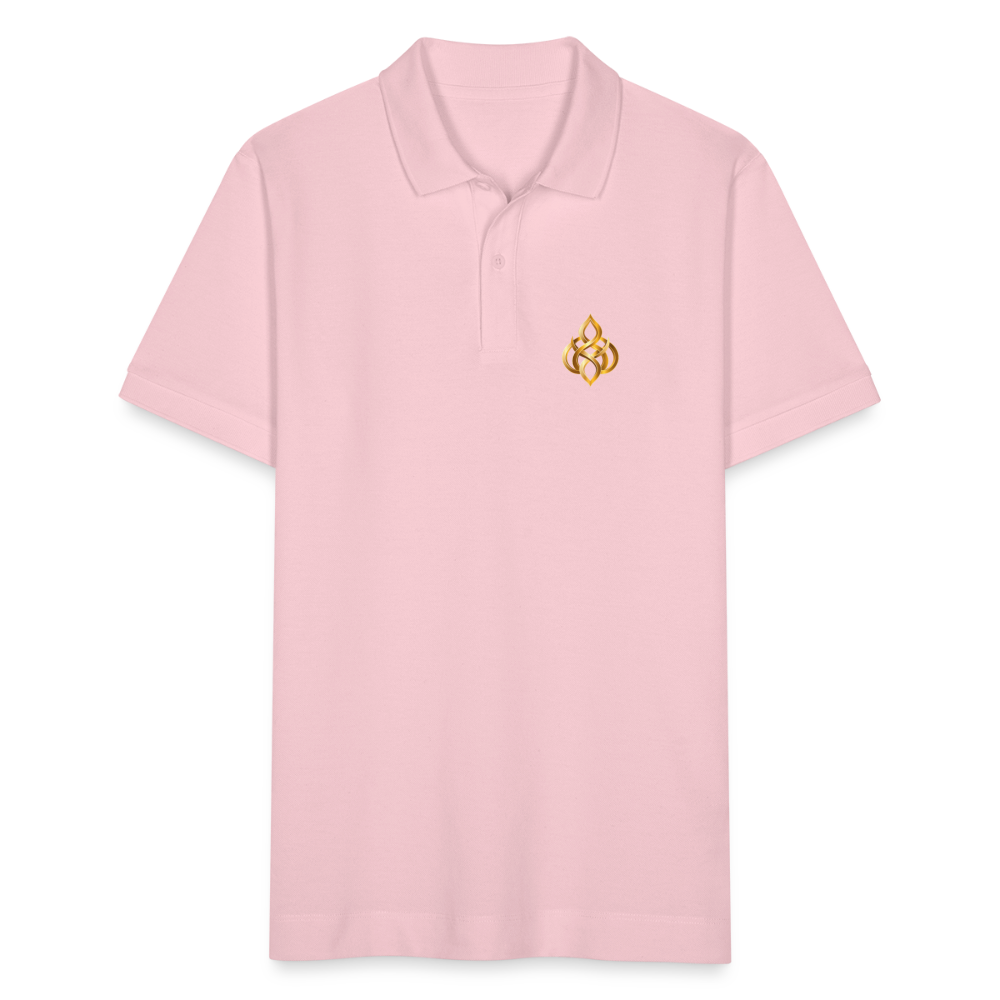 chiSign Quantenheilsymbol Zentrum und Ausgeglichenheit Stanley/Stella Unisex Bio-Poloshirt PREPSTER - Hellrosa