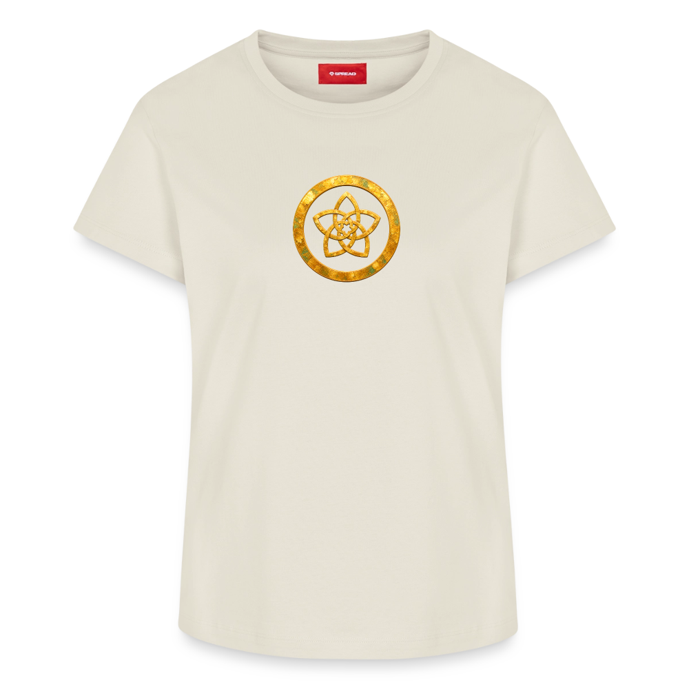 Frauen Supima Cotton T-Shirt – CONCORDIA – Symbol der Harmonie - Naturweiß