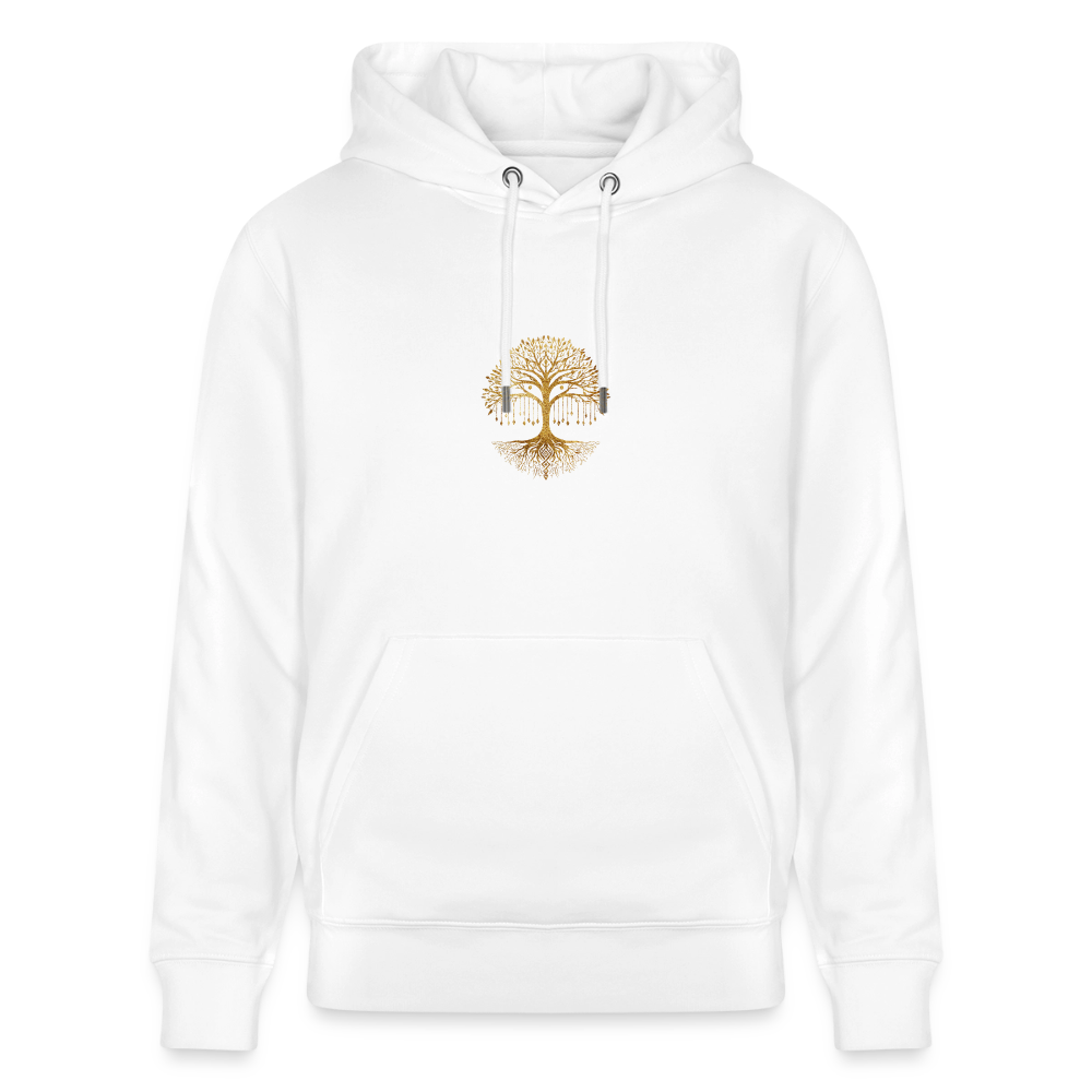 Unisex Bio-Hoodie "Weltenbaum" - Weiß