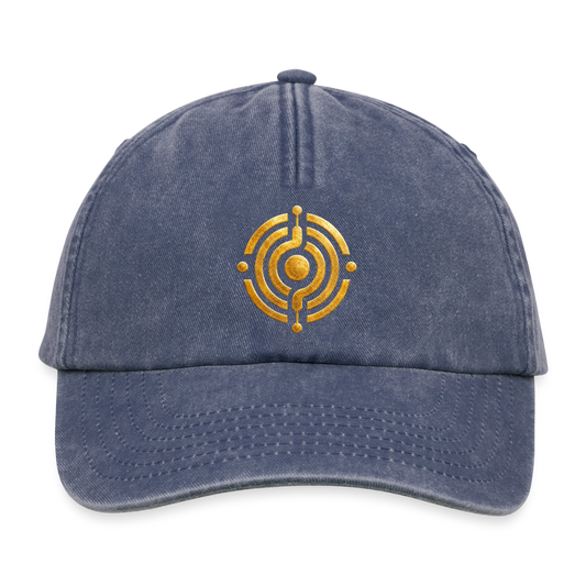 Relaxed Vintage Cap Symbol Effatá - Vintage Denim