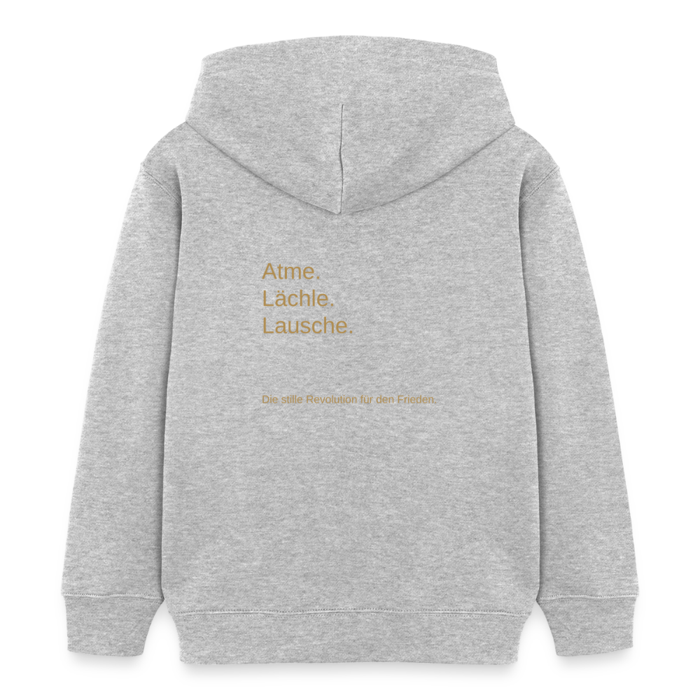 Kinder Organic Hoodie Mini Cruiser "Monade" - Grau meliert