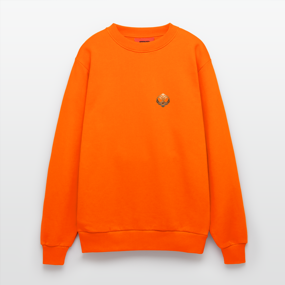 everosaona Organic Relaxed Crew Neck Made in EU - SUNSET ORANGE