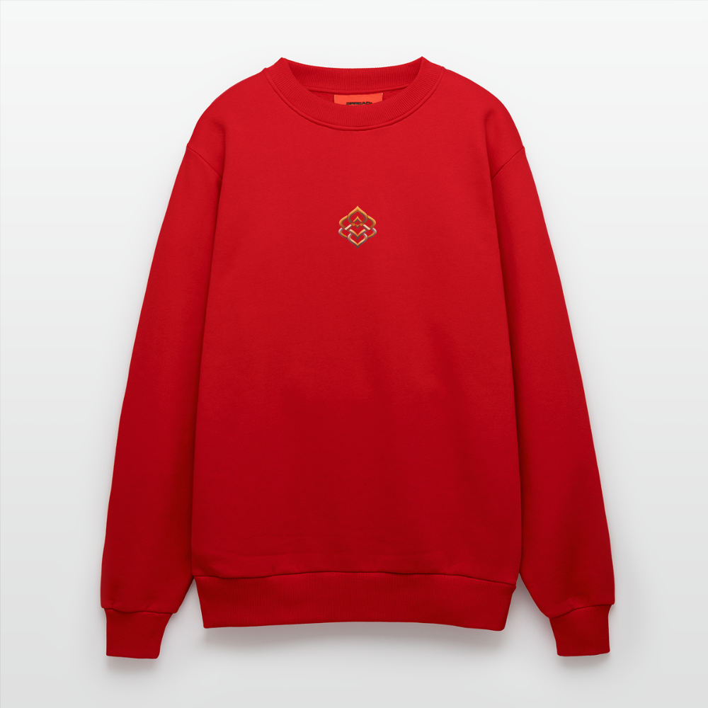 chiSign Organic Relaxed Crew Neck Made in EU - Rot