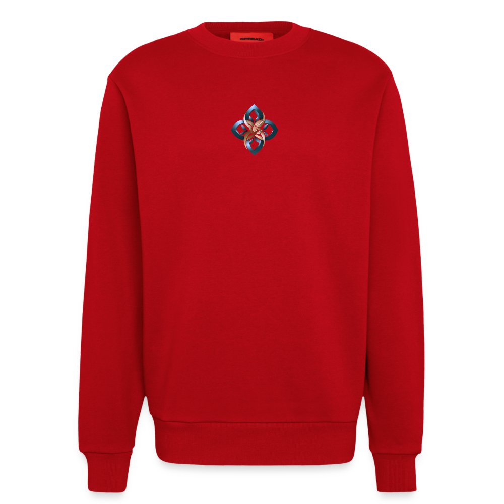 chisign Organic Relaxed Crew Neck Made in EU - Rot