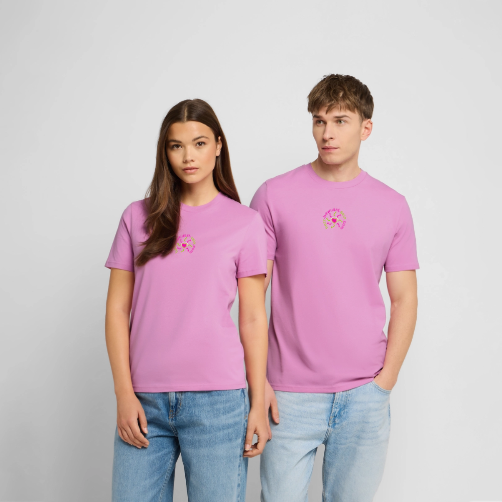 Unisex Bio-T-Shirt Herz-bewusst-sein - Pink